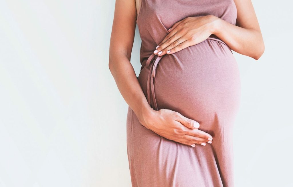 Pregnant Lady Framing Belly